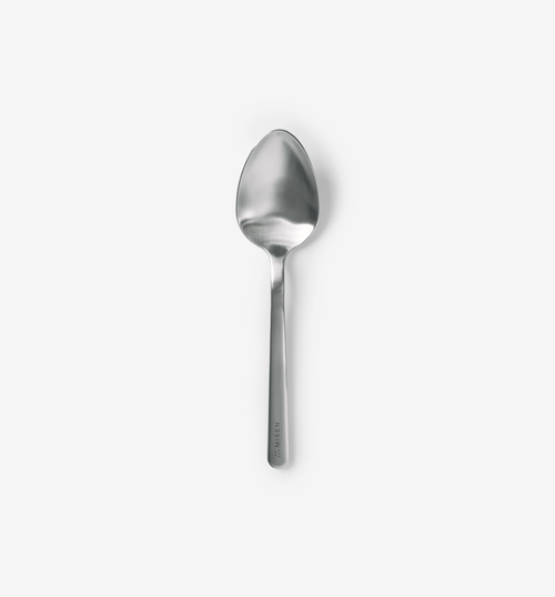 Misen stainless steel spoon with brushed finish and slim handle